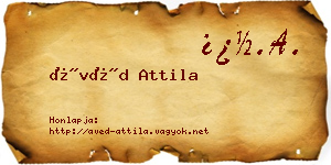 Ávéd Attila névjegykártya